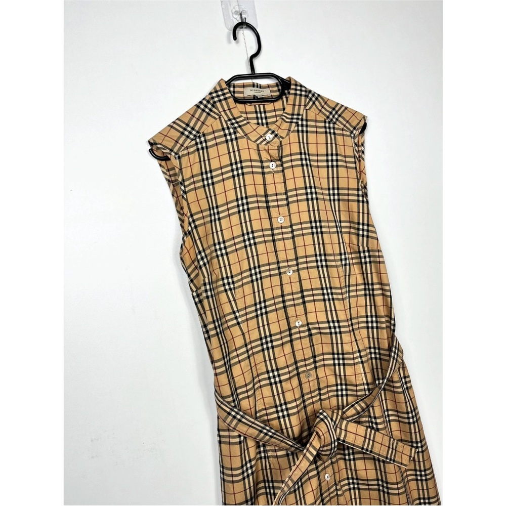 Burberry Tan Plaid Mini Dress - Picture 3 of 8